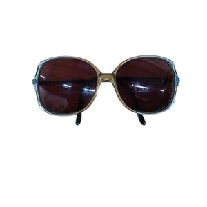 Chloe Oversized Brown Lens Sunglasses with Gold Frame